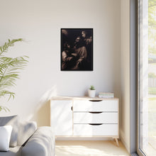 The ecstasy of Saint Francis of Assisi; two angels next to him. Mezzotint by W. Say after L. Carracci