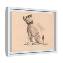 A Terrier, Sitting, Facing Left