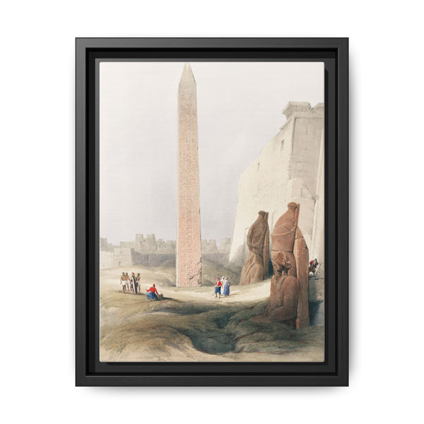 Luxor city on the east bank of the Nile River in southern Egypt illustration by David Roberts (1796–1864) - NOMADEN ART GALLERY