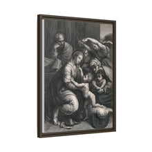 Saint Mary (the Blessed Virgin) and Saint Joseph with the Christ Child, Saint John the Baptist and Saint Elizabeth. Engraving by J. Frey