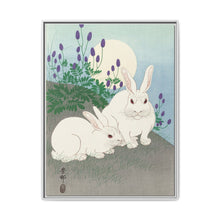 Rabbits at full moon (1920 - 1930) by Ohara Koson