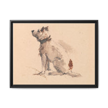 A Terrier, Sitting, Facing Left - NOMADEN ART GALLERY