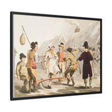 Illustration of the fool plough from The Costume of Yorkshire (1814) by George Walker