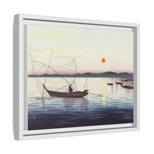 Boats and setting sun (1900 - 1936) by Ohara Koson