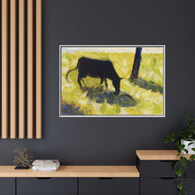 Black Cow in a Meadow (ca. 1881) by Georges Seurat