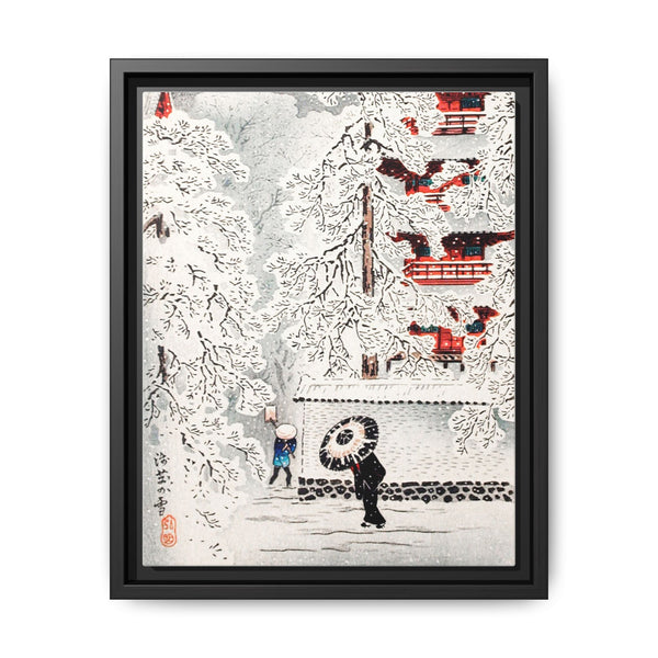 Snow at Asakusa, Yedo, Musashi Province print in high resolution by Hiroaki Takahashi (1871–1945) - NOMADEN ART GALLERY