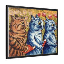 Three cats singing. Gouache by Louis Wain, 1925/1939