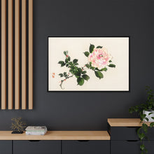 Pink rose by Kōno Bairei (1844-1895)