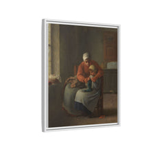 The Knitting Lesson (c. 1860) by Jean François Millet