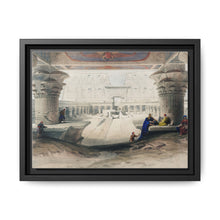 Ancient Egypt Art Print: Edfou Temple Portico View by David Roberts - Wall Art Canvas Print - NOMADEN ART GALLERY