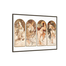Alphonse Maria Mucha's The Seasons (1897). Famous Art Nouveau artwork
