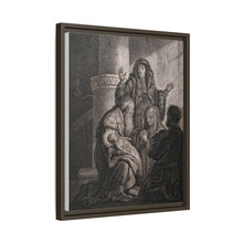 Simeon recognises the infant Jesus as saviour. Etching by C.W. Weisbrod after Rembrandt, 1627-8.