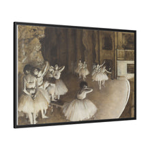 Ballet Rehearsal on Stage (1874) by Edgar Degas