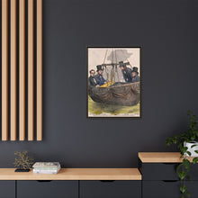 Four men in the basket of a balloon by Mayall.