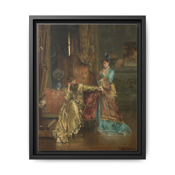 The Visit (c. 1870) by Alfred Stevens: A Glimpse into 19th-Century Elegance - NOMADEN ART GALLERY
