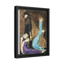 Man supporting a supine woman, an aged man with bell, and a woman in a blue dress raising arms illustration from Europe: a Prophecy by William Blake (1752-1827) - NOMADEN ART GALLERY