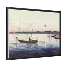 Boats and setting sun (1900 - 1936) by Ohara Koson