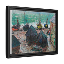 Boats on the Beach at Étretat (1885) by Claude Monet - NOMADEN ART GALLERY