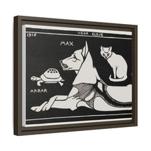 Akbar the tortoise, Max the dog and Puss the cat (1916 ) by Julie de Graag