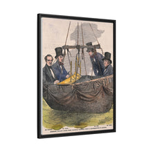 Four men in the basket of a balloon by Mayall.