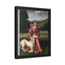 A virgin and a unicorn; representing chastity - NOMADEN ART GALLERY