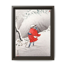 Snowy Evening on a Mountain Path print in high resolution by Hiroaki Takahashi (1871–1945) - NOMADEN ART GALLERY