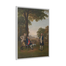 Arthur Holdsworth Conversing with Thomas Taylor and Captain Stancombe by the River Dart (1757) by Arthur Devis