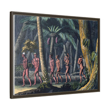 Puri Indians by the Paraiba river, Brazil. Coloured aquatint by P. Fumagalli, ca. 1821, after M. Zu Wied-Neuwied.