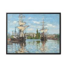 Ships Riding on the Seine at Rouen (1872–1873) by Claude Monet - NOMADEN ART GALLERY