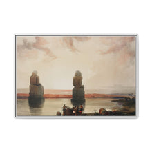 Statues of Memnon at Thebes during the inundation illustration by David Roberts (1796–1864) - NOMADEN ART GALLERY