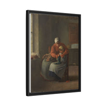 The Knitting Lesson (c. 1860) by Jean François Millet