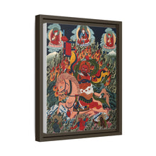Tse Mara , a form of Dharmapala (protector of teachings), guardian of the Samye Monastery. Gouache painting by a Tibetan artist
