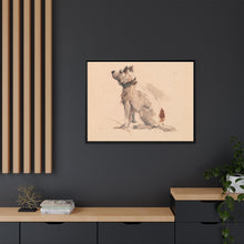 A Terrier, Sitting, Facing Left