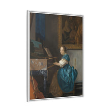 La joven sentada ante un virginal, de Johannes Vermeer (ca. 1670-1672) 