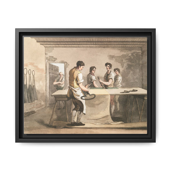Illustration of the cloth dresser from The Costume of Yorkshire (1814) by George Walker