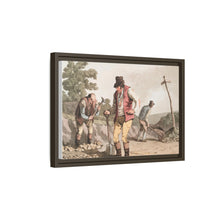Illustration of stone breakers on the road from The Costume of Yorkshire (1814) by George Walker