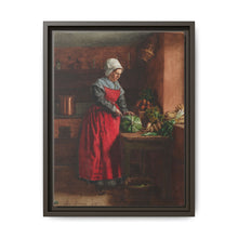 A Cook in a Red Apron in the Inn at Vaugirard (1862) by Léon Bonvin - NOMADEN ART GALLERY