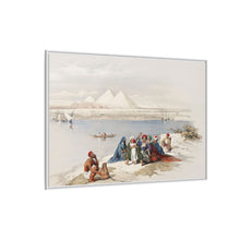Pyramids of Gezeeh (Giza) from the Nile illustration by David Roberts (1796–1864)