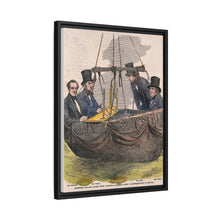 Four men in the basket of a balloon by Mayall.