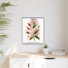 Pink flowers, Weigela lithograph (1900)