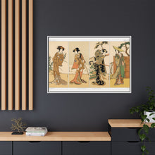 Kabuki actors, Japanese man painting by G.A. Audsley-Japanese illustration from our own original 1884 edition of The Ornamental Arts Of Japan. - NOMADEN ART GALLERY