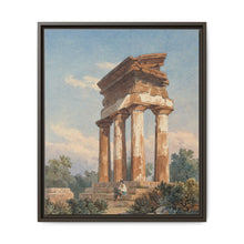 A Temple Ruin in Agrigento (c. 1825) by Carl Wilhelm Götzloff: A Classical Landscape - NOMADEN ART GALLERY