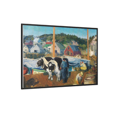 Ox Team, Wharf at Matinicus (1916)