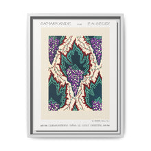 Grape pattern Art Nouveau pochoir print in oriental style. Original from our own 1914 edition of Samarkande - NOMADEN ART GALLERY