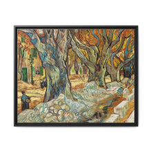 The Large Plane Trees (Road Menders at Saint-Rémy) (1889) by Vincent Van Gogh. Original from The Cleveland Museum of Art. - NOMADEN ART GALLERY