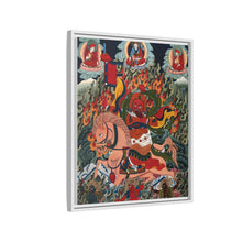 Tse Mara , a form of Dharmapala (protector of teachings), guardian of the Samye Monastery. Gouache painting by a Tibetan artist