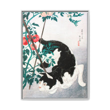 Cat with Tomato Plant (1931) print in high resolution by Hiroaki Takahashi - NOMADEN ART GALLERY