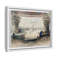 Ancient Egypt Art Print: Edfou Temple Portico View by David Roberts - Wall Art Canvas Print