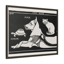 Akbar the tortoise, Max the dog and Puss the cat (1916 ) by Julie de Graag