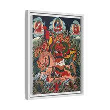 Tse Mara , a form of Dharmapala (protector of teachings), guardian of the Samye Monastery. Gouache painting by a Tibetan artist